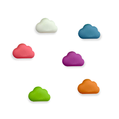 Imãs decorativos Nuvem Note On The Cloud - 6 peças - comprar online