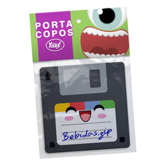 Jogo de Porta Copos Floppy Disk Disquetes Bebidas.zip - 4 peças - La Criativa | Loja De Presentes Criativos, Utilidades Domésticas, Produtos Para Casa