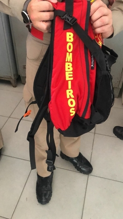 conjunto de 15 mochilas modelo Leste 25 litros com personalização do corpo de bombeiros - comprar online