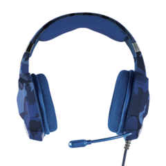Headset Trust GXT 322B Carus Azul Camuflado - comprar online
