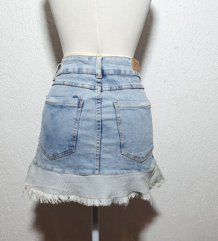 mini saia jeans - Tam 40 - EMPORIO