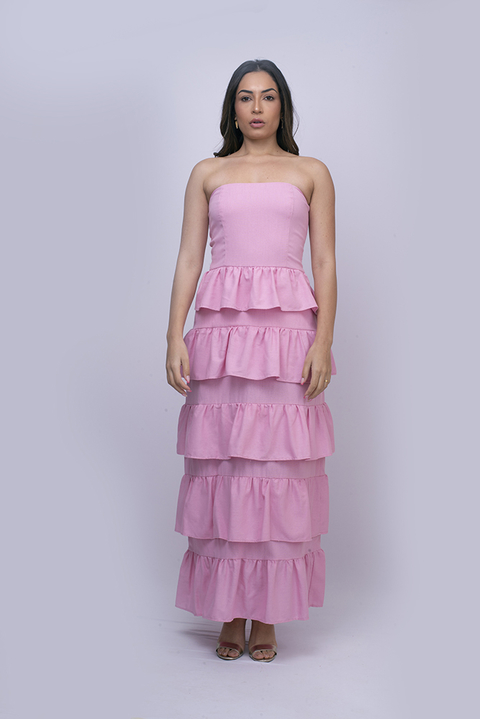 Vestido Cami - Rosa Blush - Comprar em Maz Brand