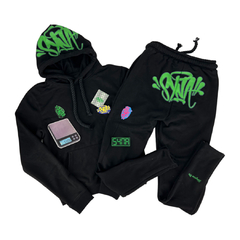 Conjunto SYNA WORLD Preto/Verde