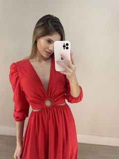 vestido feminino de argola com manga na internet