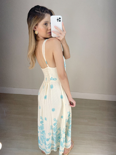 vestido feminino midi floral na internet