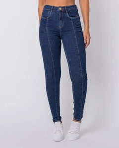 Calça Jeans Feminina Skinny com Recorte Frontal (Consciência Jeans) - comprar online