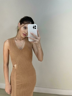 vestido feminino curto de tricot - comprar online