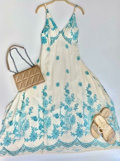vestido feminino midi floral - loja online