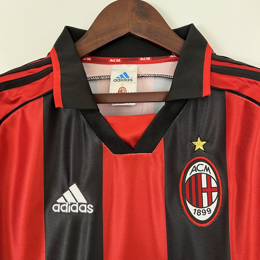 Camisa Retrô AC Milan 98/99 - Estilo Clássico e Frete Grátis