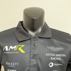 CAMISA ASTON MARTIN POLO F1 - PRETO na internet