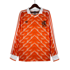 CAMISA RETRÔ HOLANDA HOME 1988 - MANGA LONGA