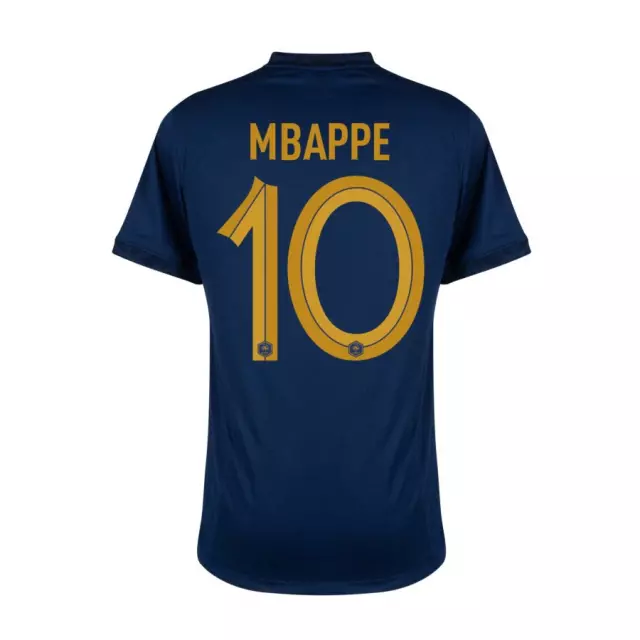 Camisa França Home 22/23 Personalizada Mbappé 10 Azul Frete Grátis