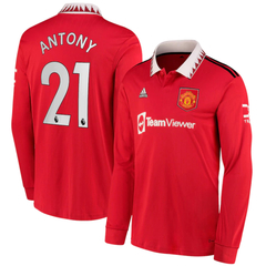 CAMISA UNITED HOME 22/23 ANTONY #21 MANGA LONGA