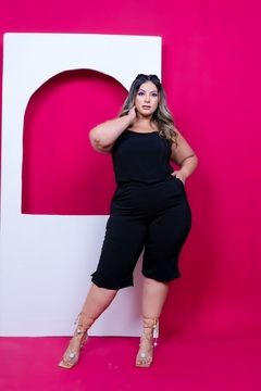 Conjunto Cropped Corselet Plus Size