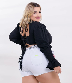 Cropped de Manga Lya Plus Size - comprar online