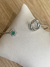 Bracelete de Semijoia com Flor em Zircônia Verde Ajustável - Ródio Branco - comprar online
