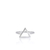 Anel de Prata 925 Triângulo Vazado Médio - comprar online
