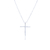 Colar de Prata 925 Masculino Crucifixo Liso - 65 CM