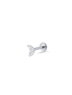 Piercing lua cravejada labret