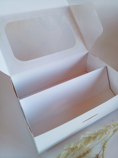 12 Cajas con separador para 12 macarons, alfajorcitos, conitos TV59 blanca - comprar online