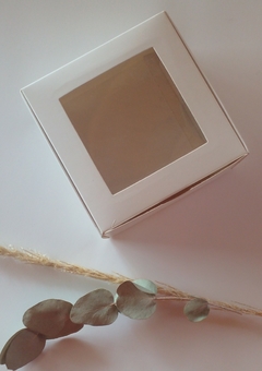 20 Cajas de 9 x 9 x 5 cm con visor - TV5 blancas - Papelera Guze