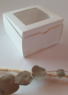20 Cajas de 9 x 9 x 5 cm con visor - TV5 blancas - comprar online