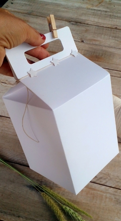 12 Cajas Maletín de 13 x 13 x 16 cm M3 Blanca - comprar online