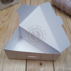 20 Cajas Porción Triangular Sv23 Blanca - comprar online