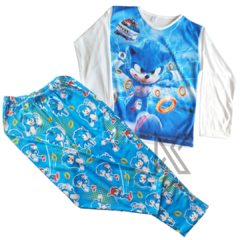 Pijama Manga Larga "Sonic"