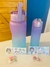 Set de 2 Botellas Motivacionales 2L + 900 ml con calcos y Stickers 3D LILA