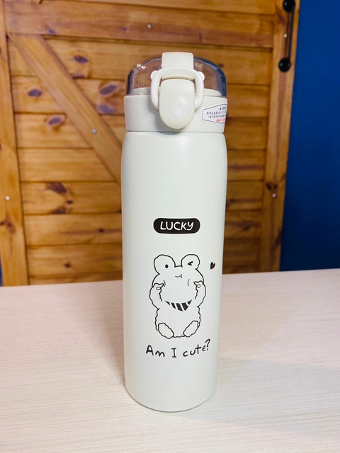 Botella térmica infantil LUCKY NATURAL con Pico de silicona