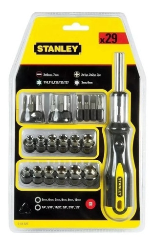 Set Destornillador Crique Stanley 29 Piezas Puntas