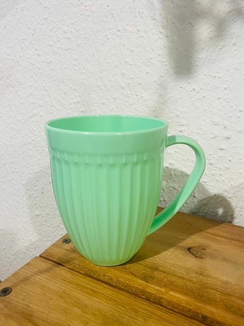Tazón estilo mug Plastico 500cc Verde