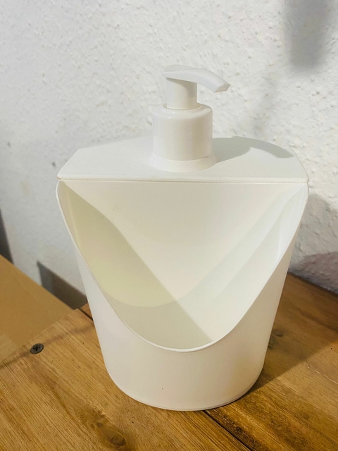 DISPENSER PLASTICO PARA DETERGENTE BLANCO