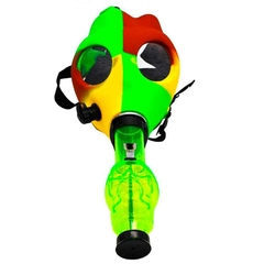 Mascara de gas basica verde, rojo y amarillo