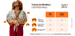CROPPED MALU - FORTALEZAS - Negro Piche