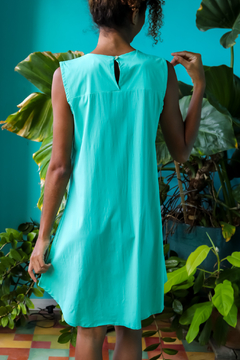 VESTIDO TUBINHO - VERDE ÁGUA - comprar online