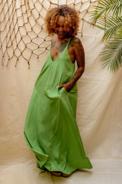 VESTIDO DANDARA VERDE CANA Comprar em Negro Piche