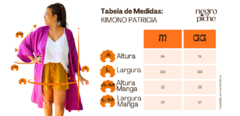 KIMONO PATRICIA - PRAIA DOS CRUSH - Negro Piche