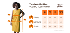 VESTIDO TUBINHO MIDI - PRETO na internet