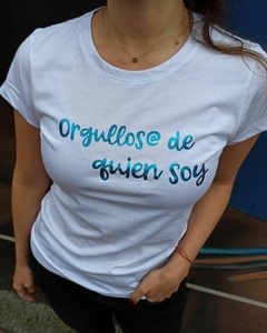 Camiseta Orgullos@ Azul/Blanca en internet