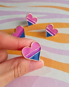 Pin Corazón Bisexual