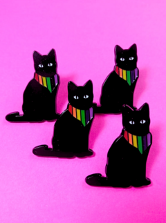 Pin Gato Negro