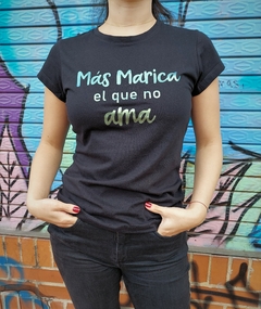 Camisa Más Marica Verde/Negra - comprar online