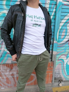 Camisa Más Marica Verde/Blanca - comprar online