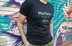 Imagen de Camiseta Más Marica Azul/Negra