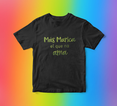 Camisa Más Marica Verde/Negra - tienda online