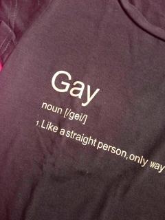 Camiseta Gay Definition Imperfecta - comprar online