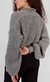 Cardigan Cropped Tricot Cinza - Martina