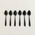 Set de 6 cucharas Línea Argos Negro